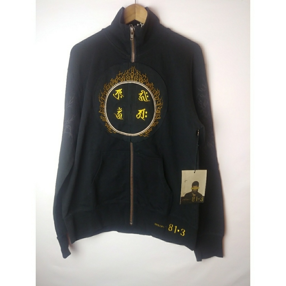 DISTRICT 81-3 L/S Black Jacket Buddha Multi Sz's